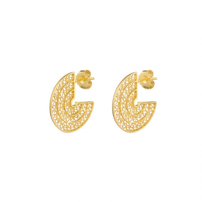 Set Circles in Gold Plated Silver Set Circles in Gold Plated Silver