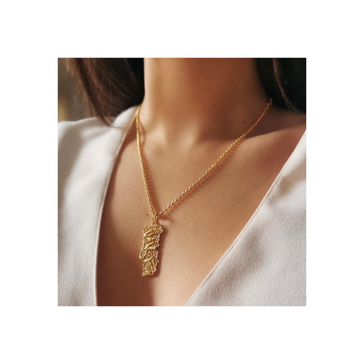 Necklace Portugal in Gold Plated Silver Necklace Portugal in Gold Plated Silver