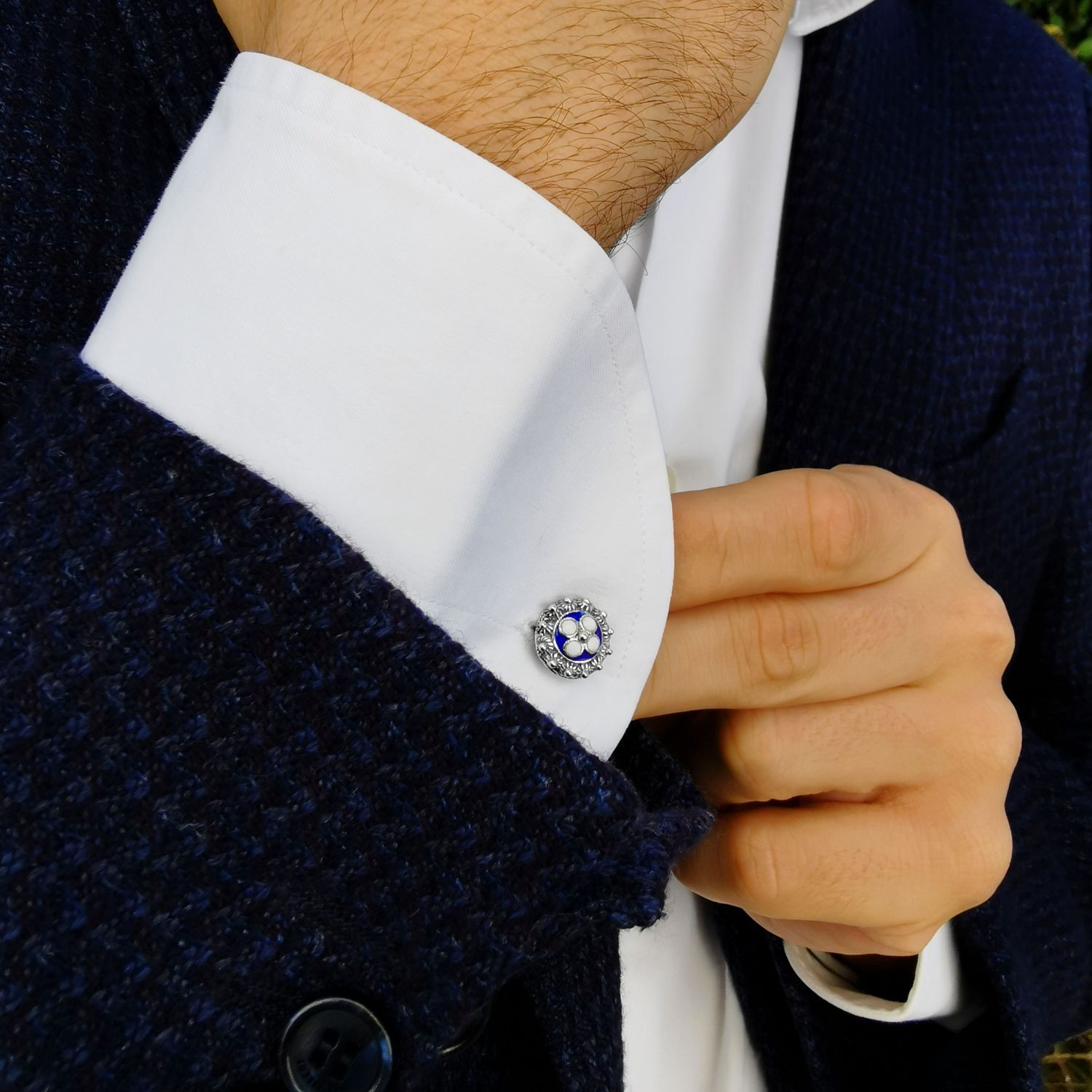Cufflinks Caramujo in Silver Cufflinks Caramujo in Silver