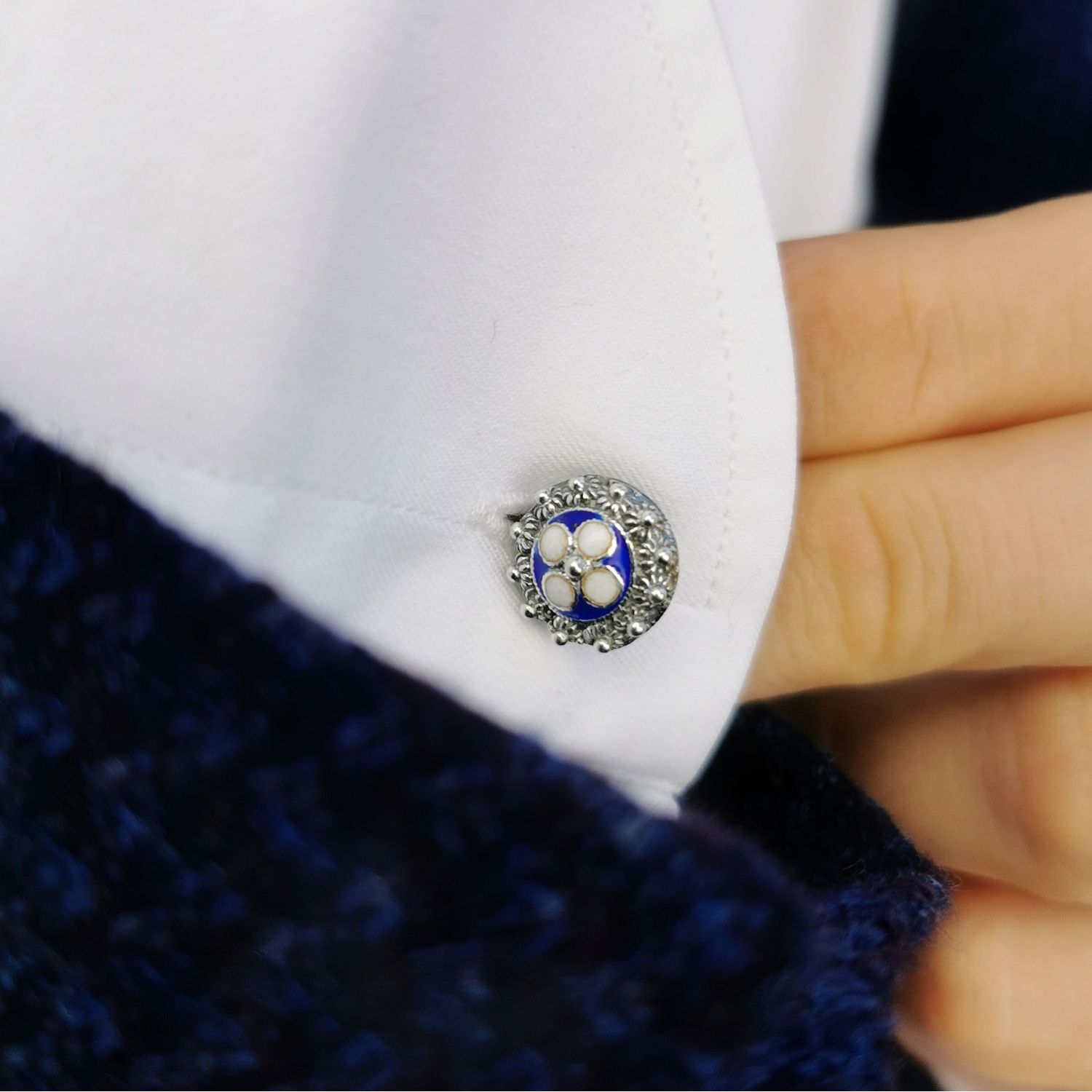Cufflinks Caramujo in Silver Cufflinks Caramujo in Silver