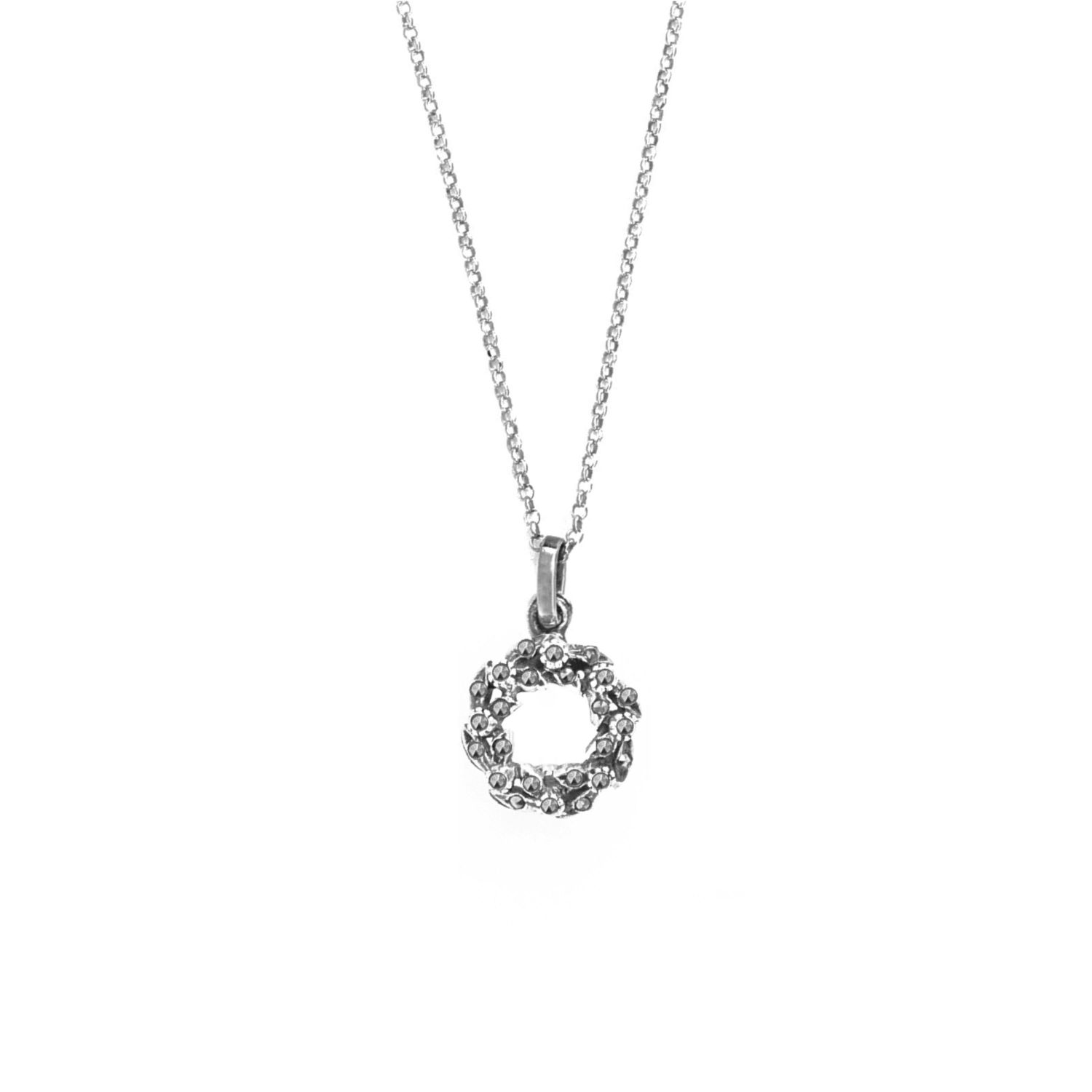 Set Crown Marcasites in Silver Set Crown Marcasites in Silver