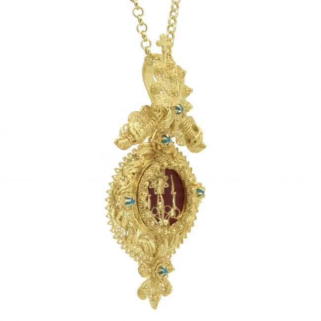 Necklace Shrine XL in Gold Plated Silver Necklace Shrine XL in Gold Plated Silver
