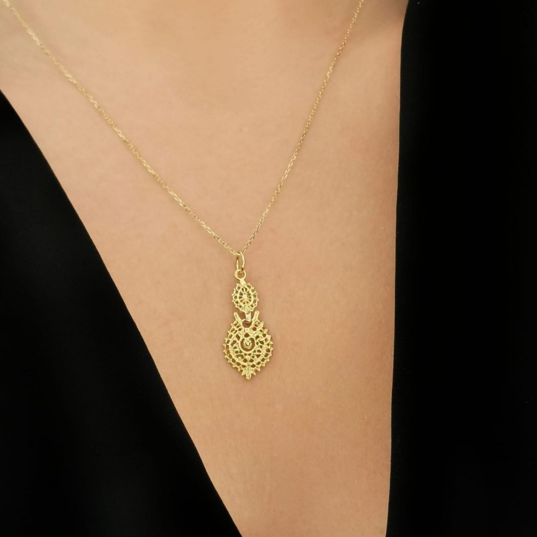 Necklace Queen Earring in 9Kt Gold 