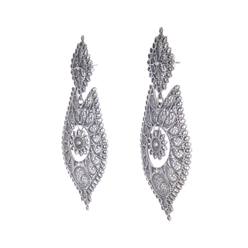 Queen Earrings Icone in Silver 