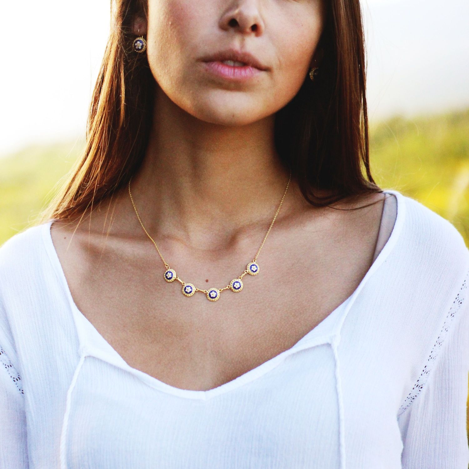 Necklace Caramujos in Gold Plated Silver Necklace Caramujos in Gold Plated Silver
