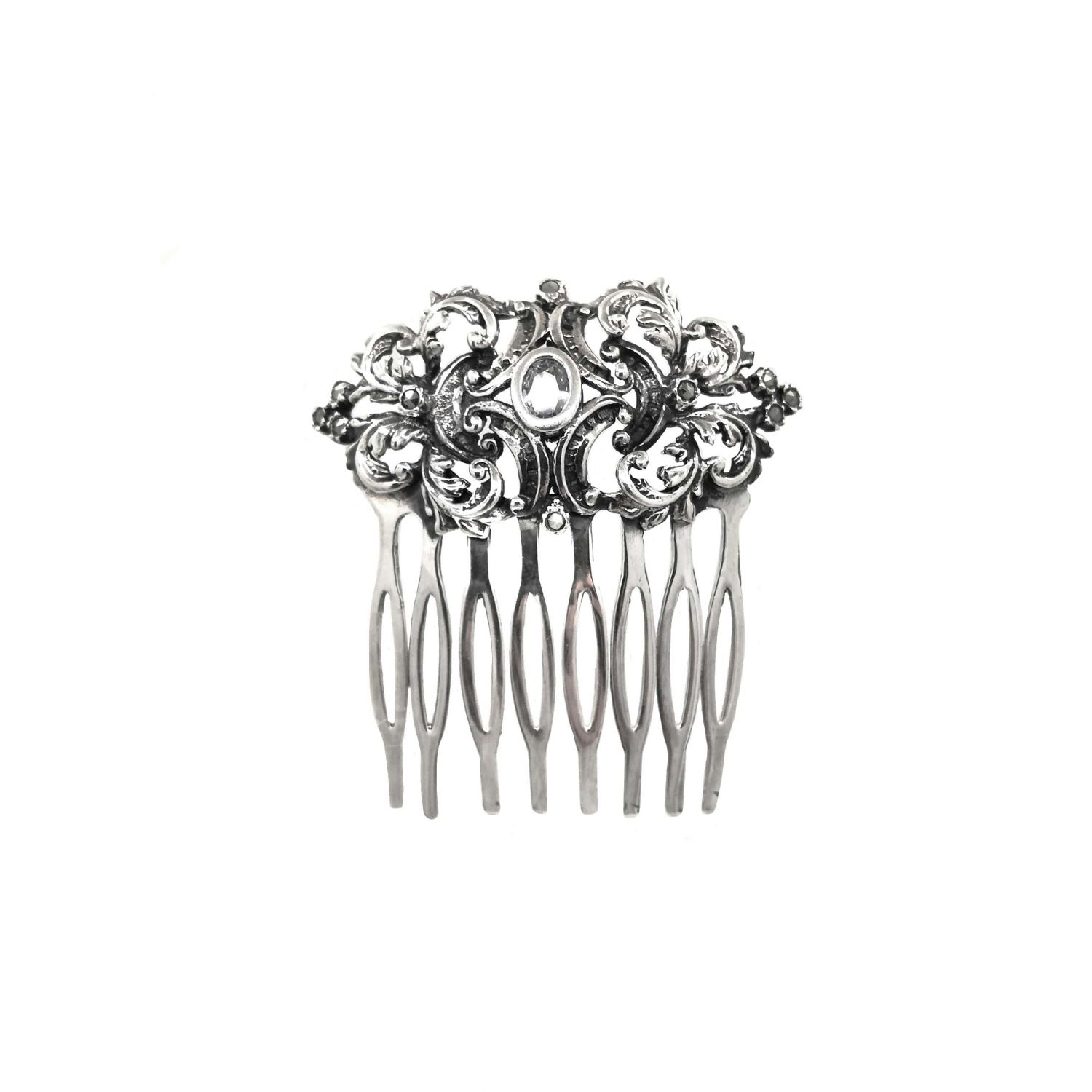 Hair Comb with Marcasites in Silver Hair Comb with Marcasites in Silver