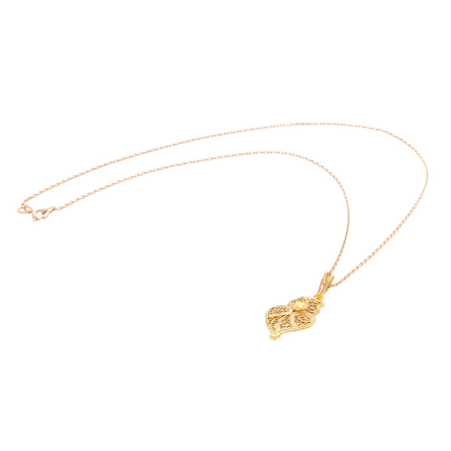Necklace Heart of Viana in 19,2Kt Gold Necklace Heart of Viana in 19,2Kt Gold