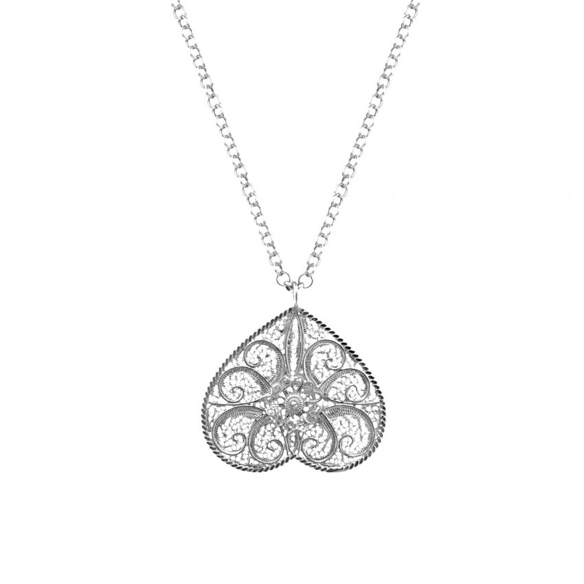 Necklace Butterfly Filigree in Silver 