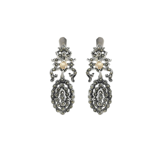 Earrings Royalty in Silver and Gold