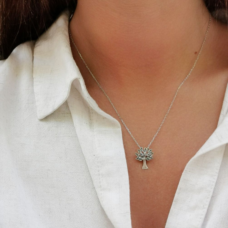Necklace Cork Oak in Silver