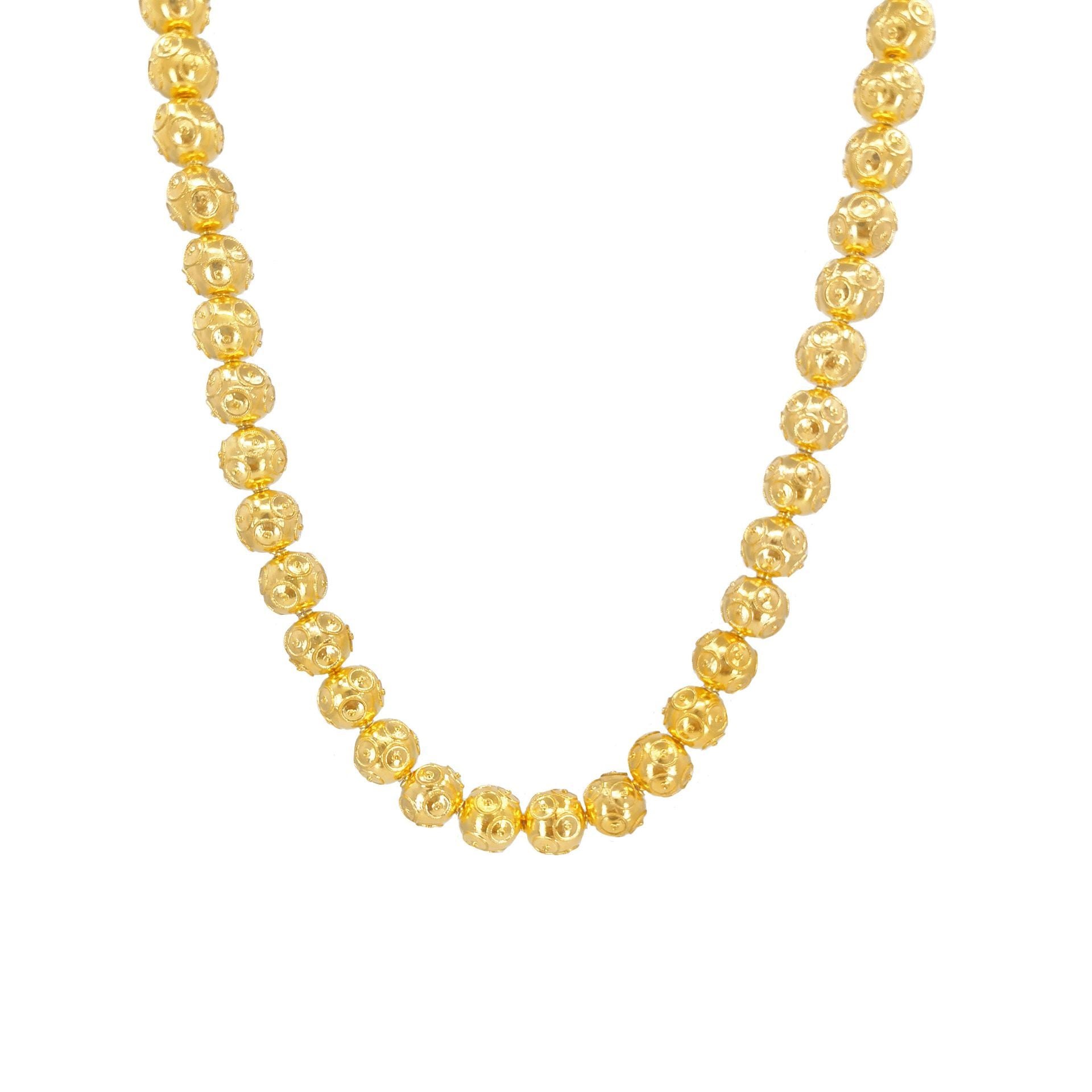 Necklace Viana's Contas Traditional in Gold Plated Silver