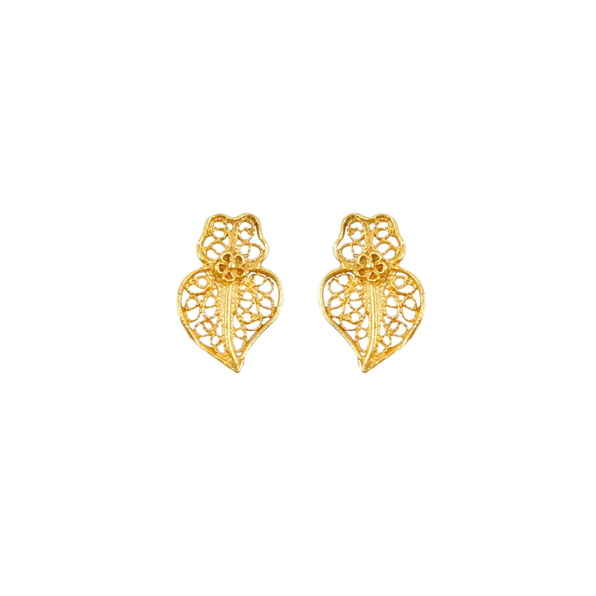 Earrings Heart of Viana XXS in 19,2Kt Gold