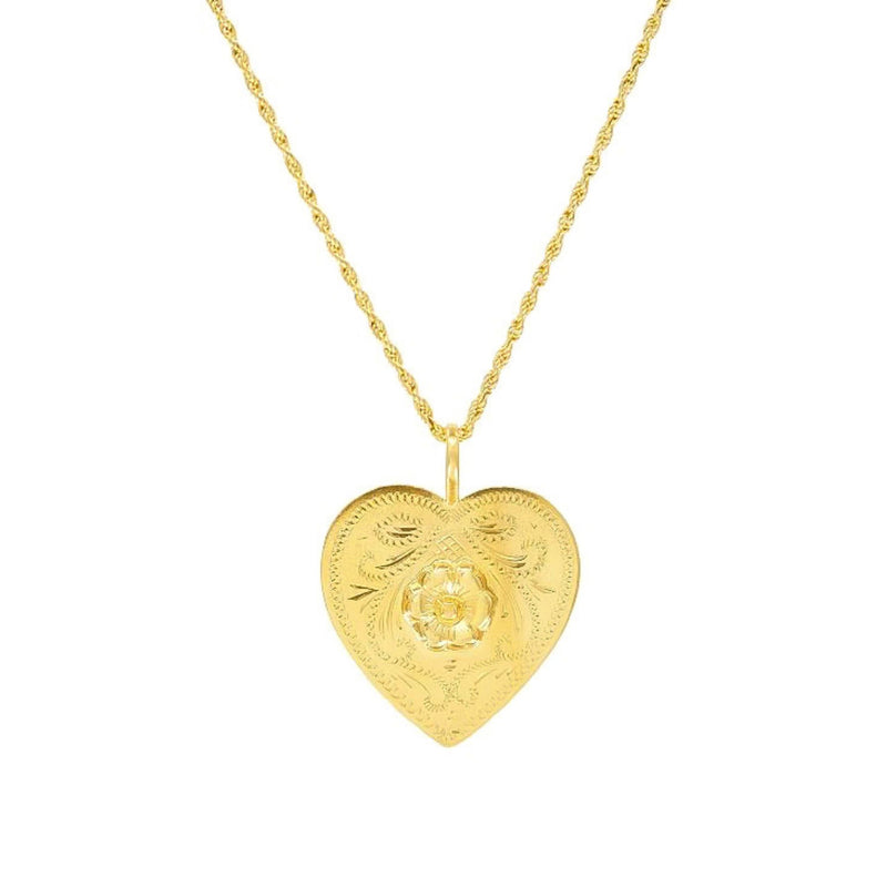 Necklace Rosa Amélia in Gold Plated Silver