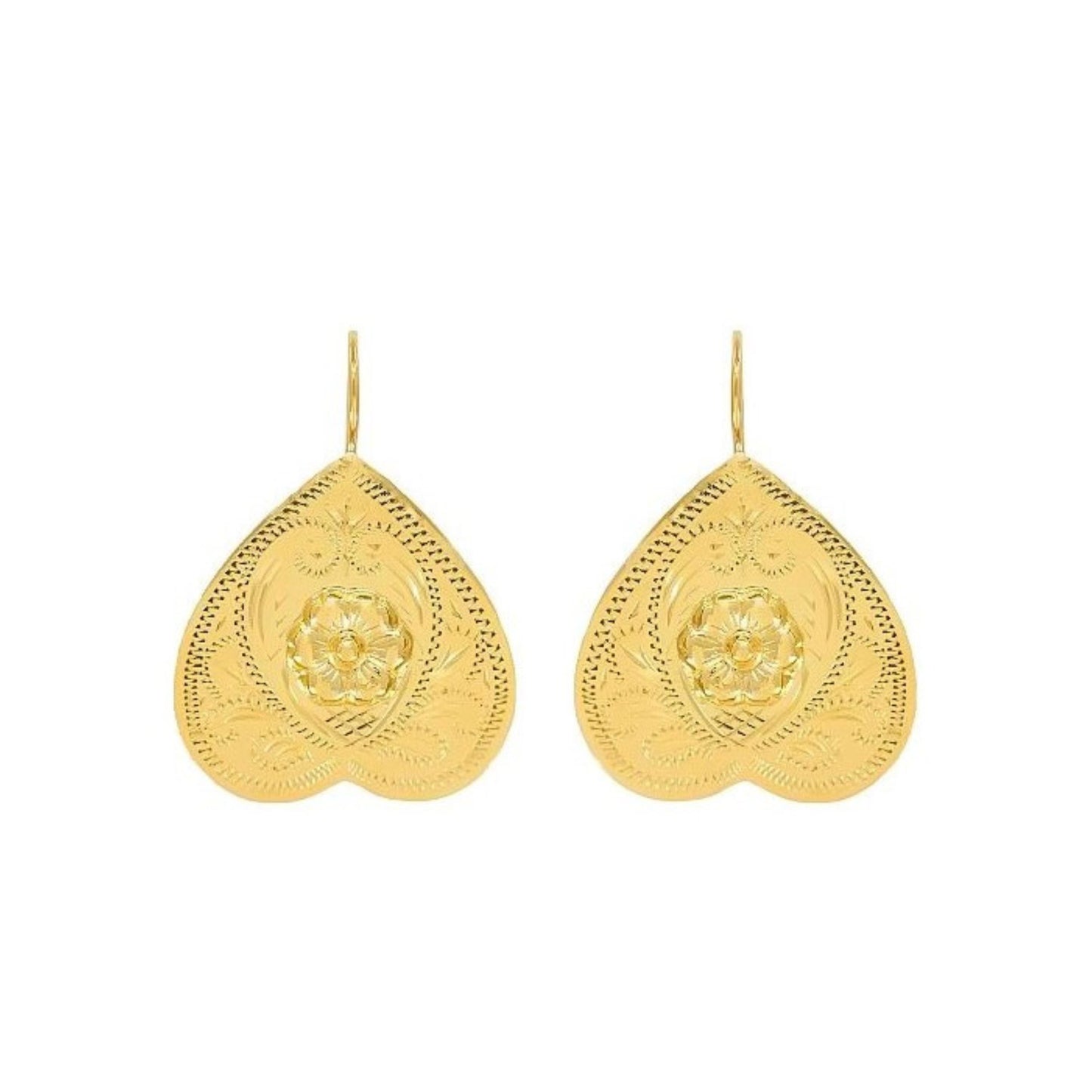 Earrings Rosa Amélia in Gold Plated Silver