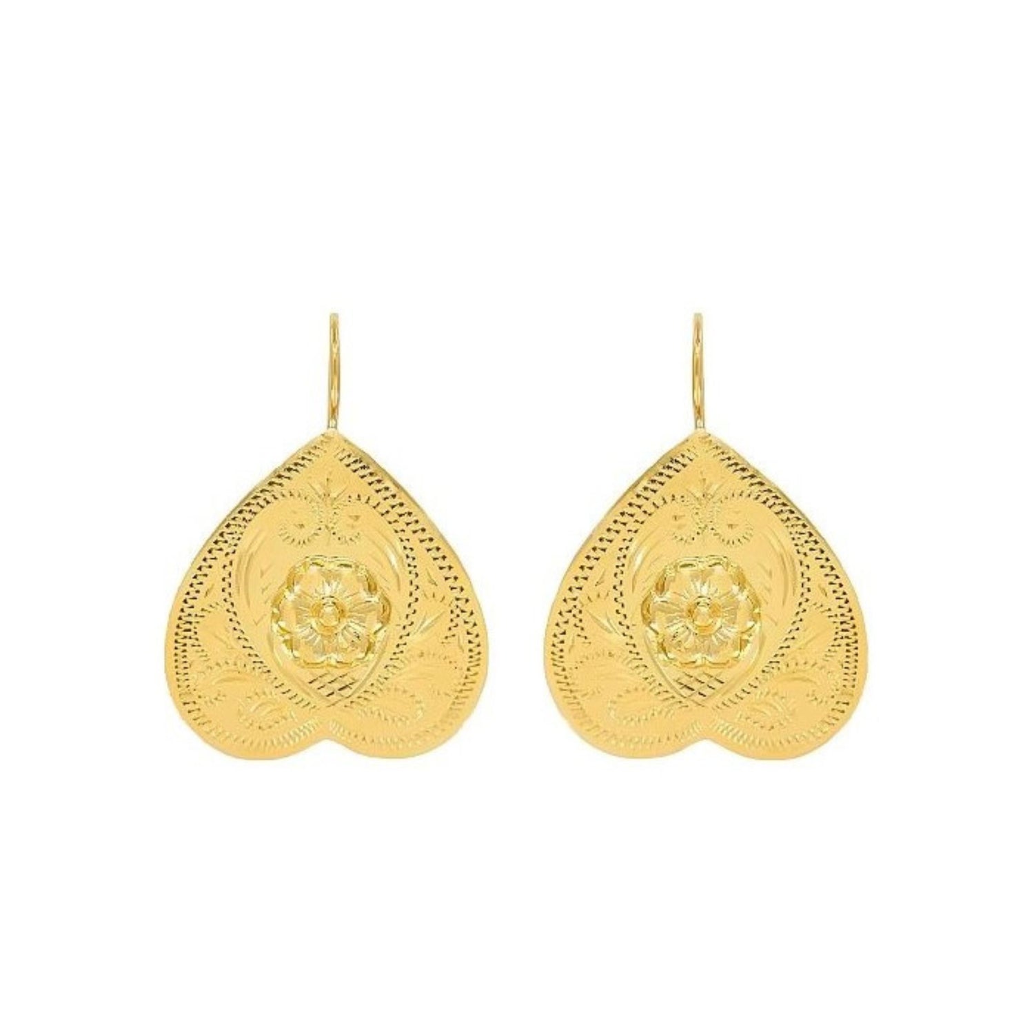 Earrings Rosa Amélia in Gold Plated Silver