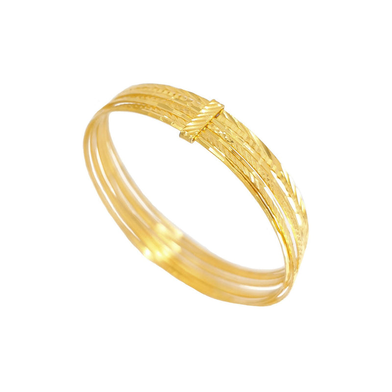 Bracelet Seven Bangles in Gold Plated Silver