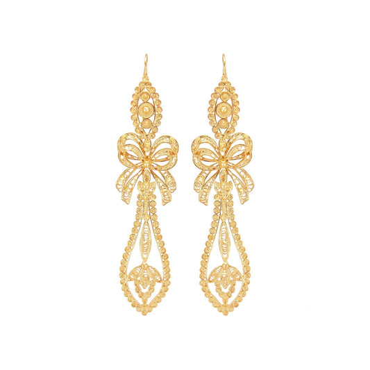 King Earrings in Gold Plated Silver