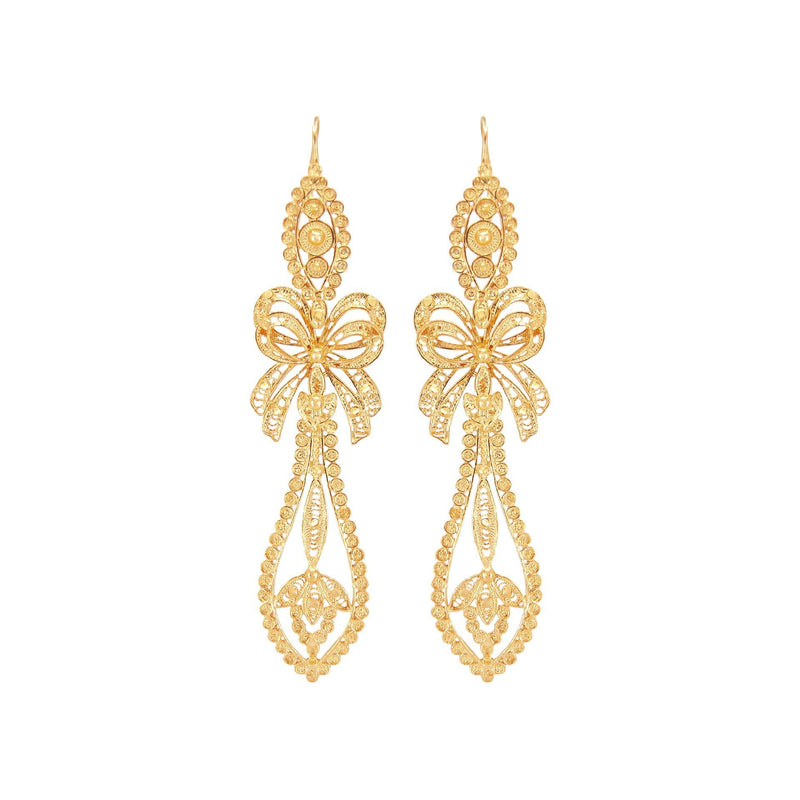 King Earrings in Gold Plated Silver