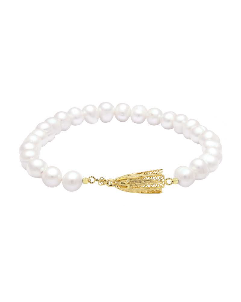 Set Our Lady of Fátima in Gold Plated Silver