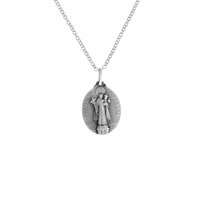 Necklace St. Anthony of Lisbon in Silver - Medal João da Silva