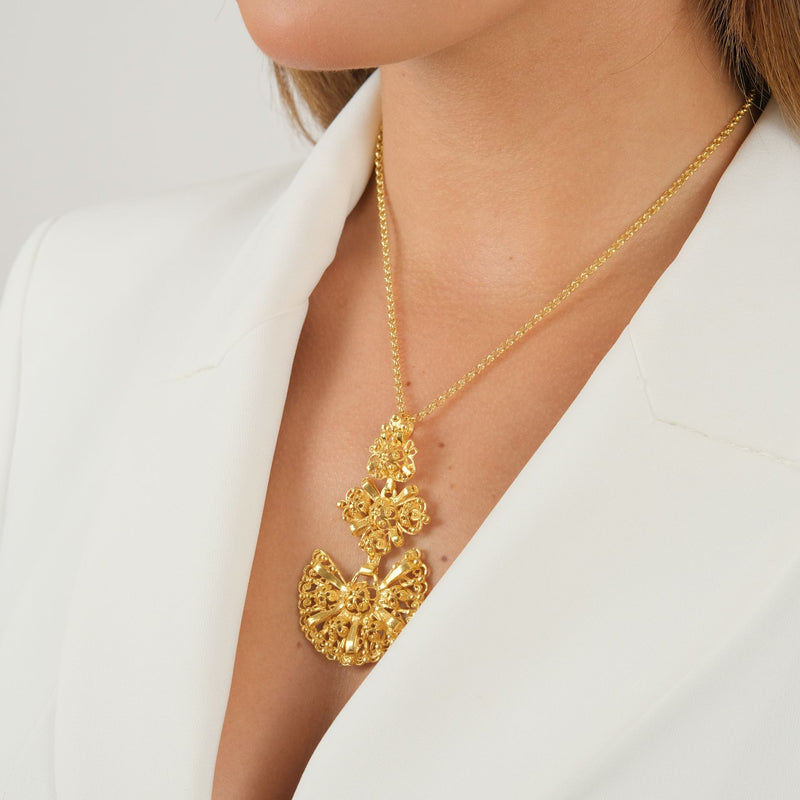 Necklace Galego in Gold Plated Silver