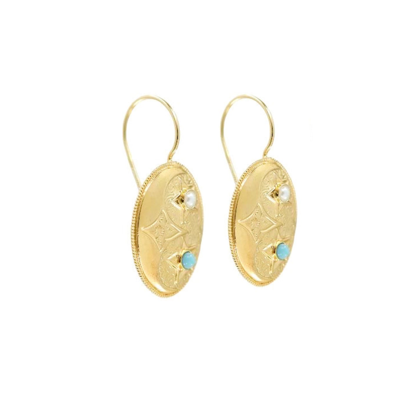 Earrings Chapola in Gold Plated Silver