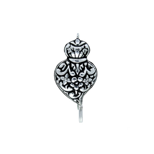 Pendant Brooch Baroque in Silver