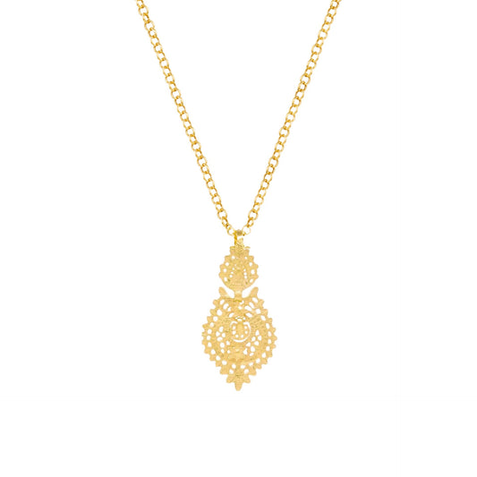 Necklace Queen Earring S in Gold Plated Silver