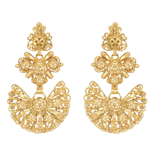 Galegos Earrings in Gold Plated Silver