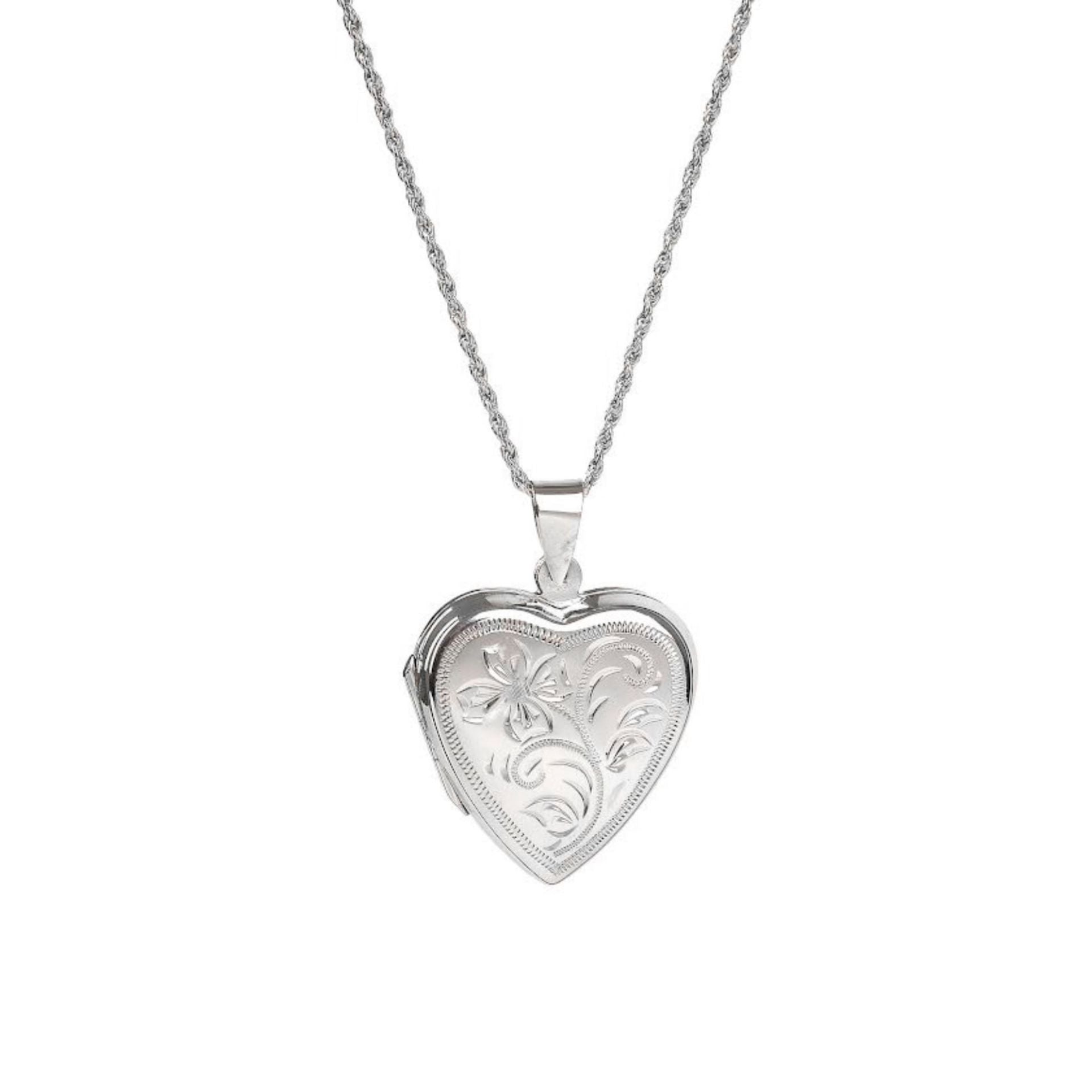Necklace Open Heart in Silver