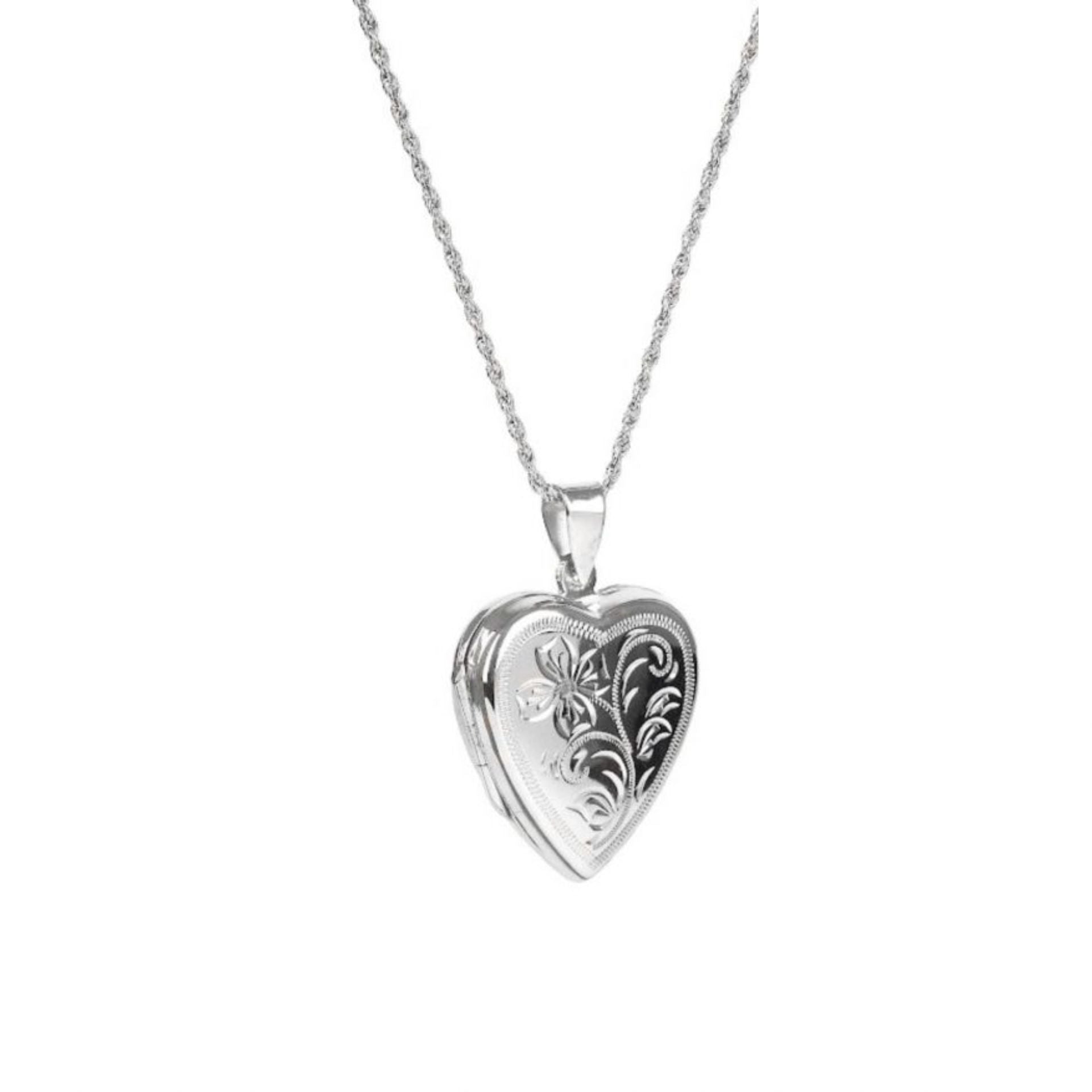 Necklace Open Heart in Silver