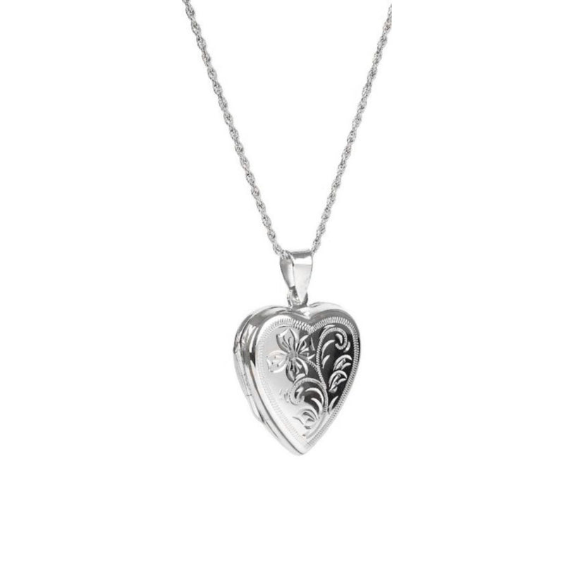 Necklace Open Heart in Silver