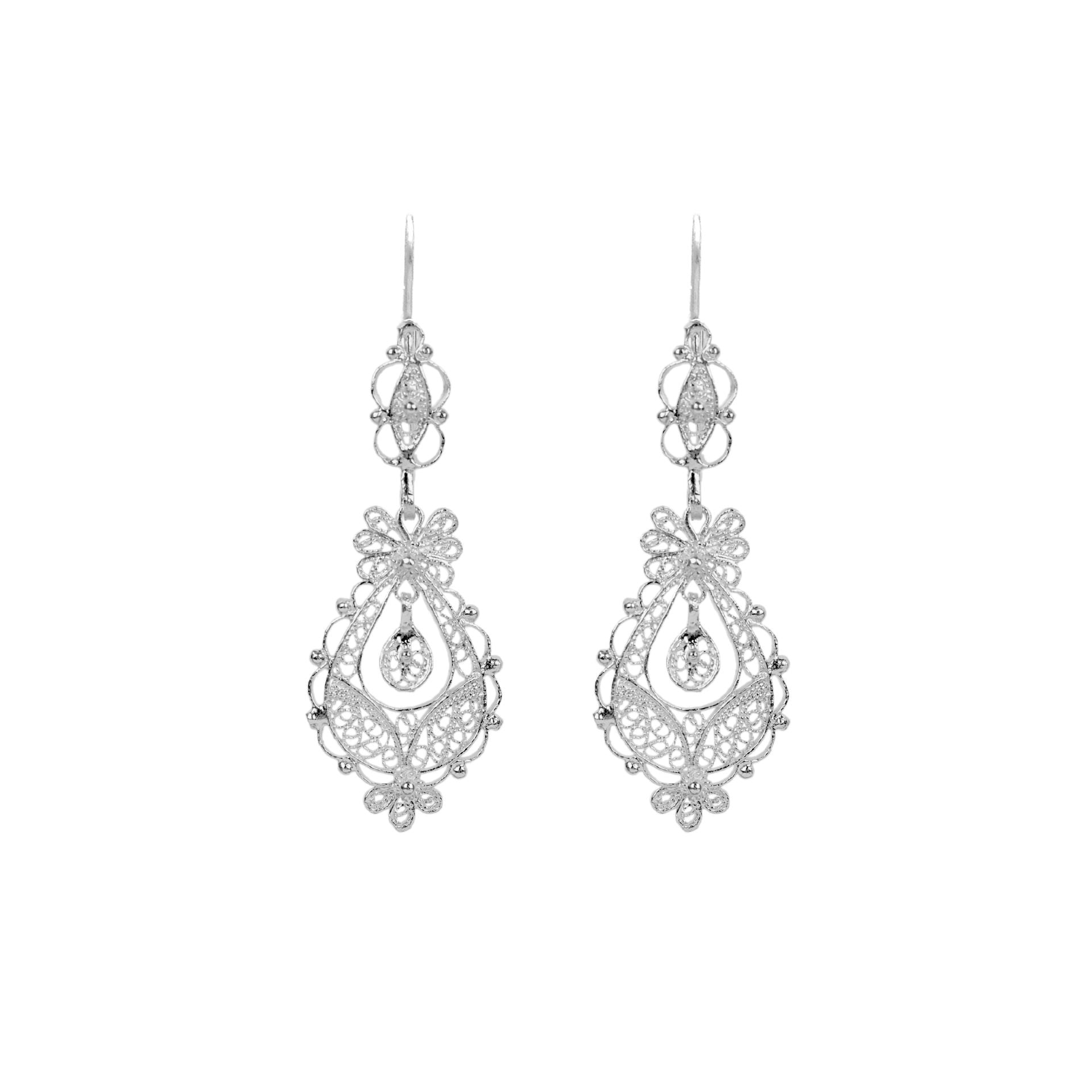 Earrings Princess in Silver