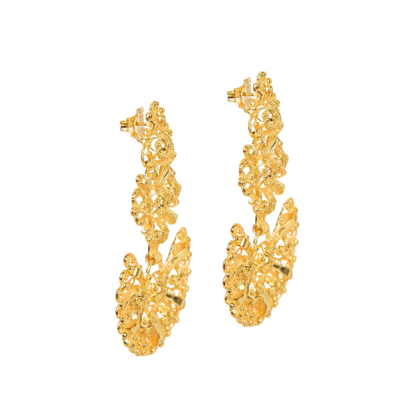Galegos Earrings in Gold Plated Silver