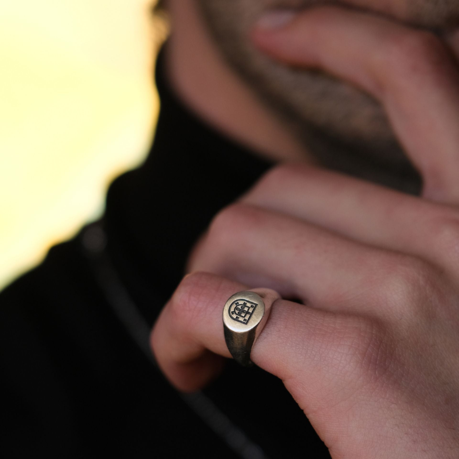 Ring Escudo in Gold Plated Silver