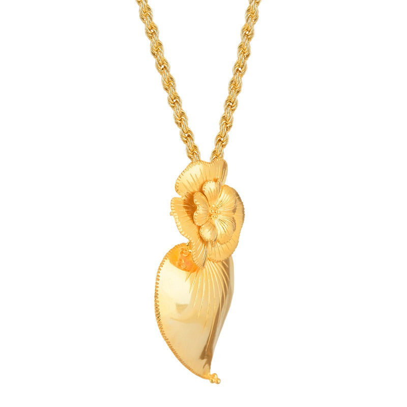 Necklace Heart of Amália in Gold Plated Silver