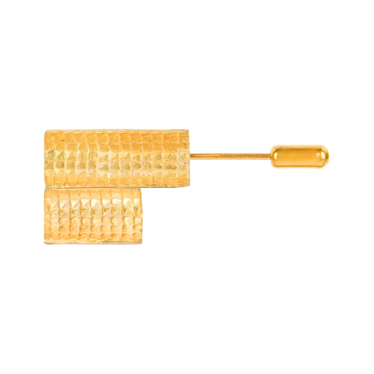 Pin Engawa in Gold Plated Silver