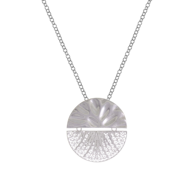 Necklace Circles Articulated XL in Silver