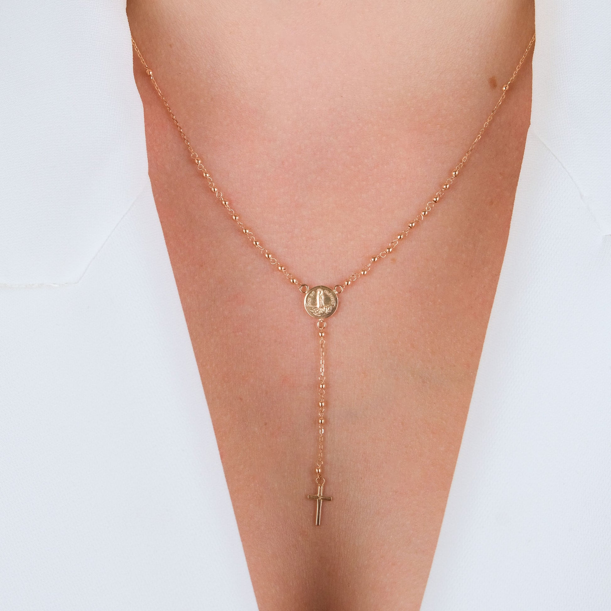Necklace Rosary in 19,2Kt Gold