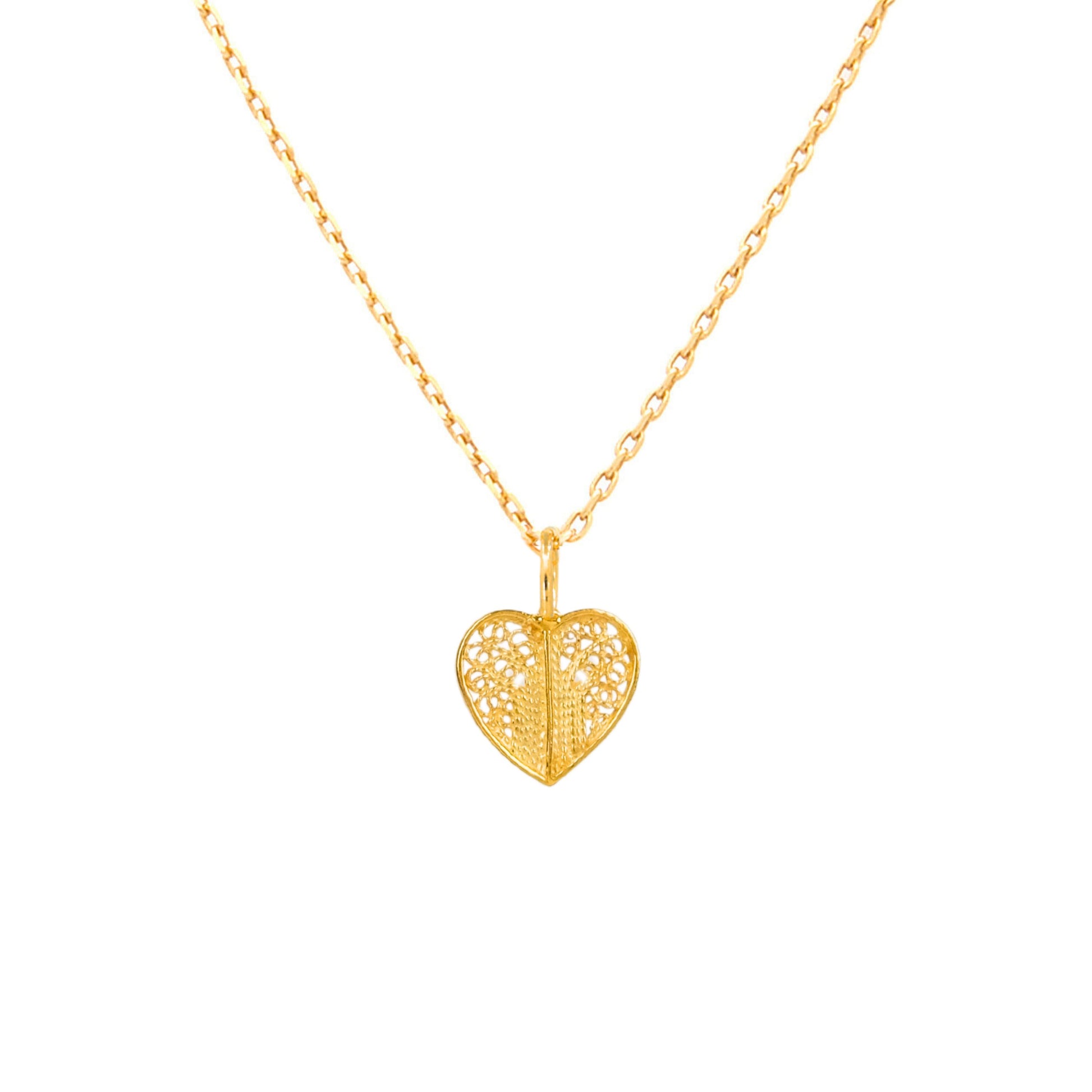 Necklace Heart in 19,2Kt Gold