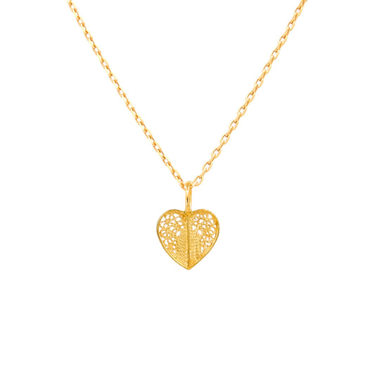 Necklace Heart in 19,2Kt Gold