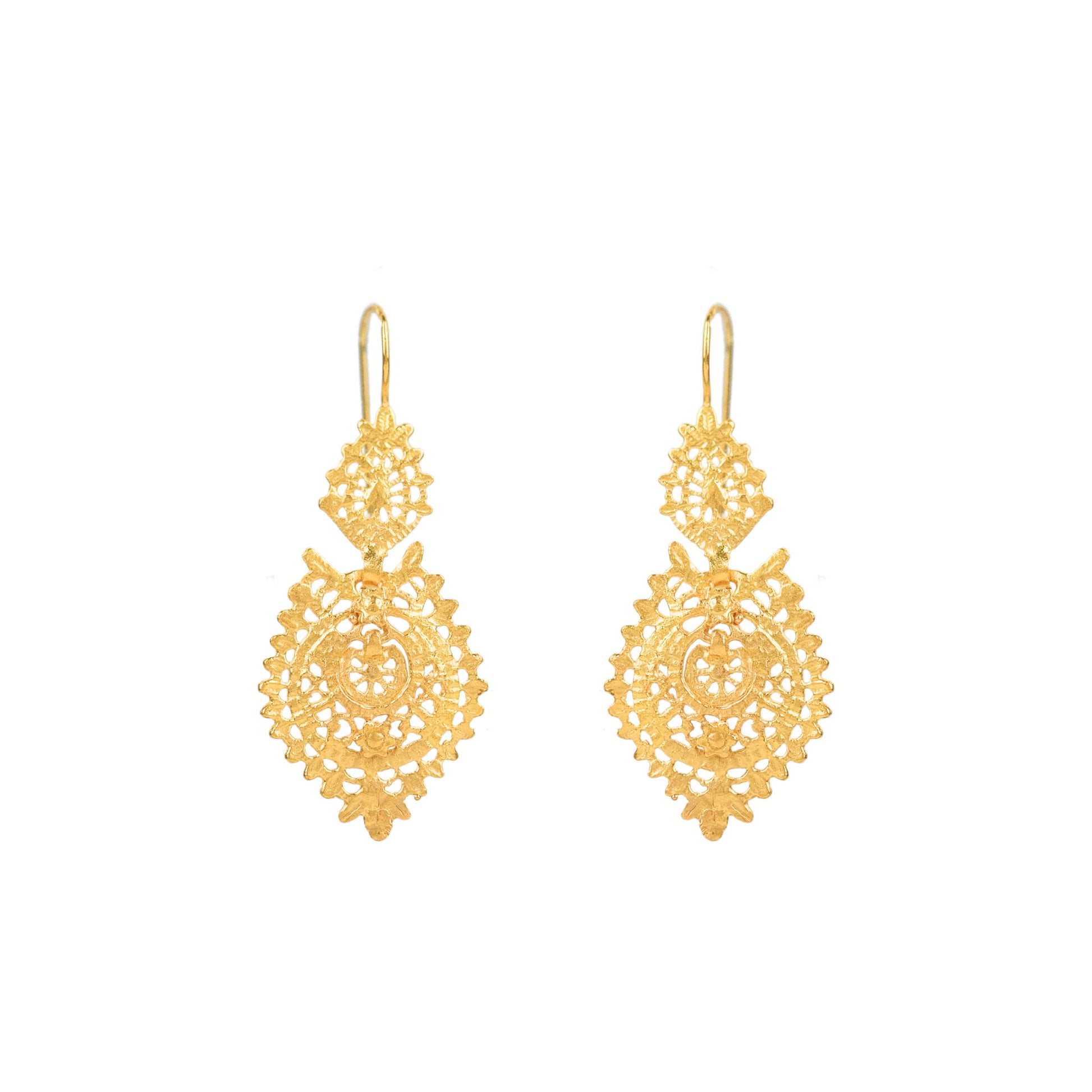Queen Earrings S in 19,2Kt Gold