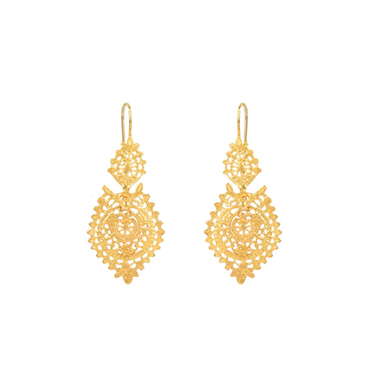 Queen Earrings S in 19,2Kt Gold