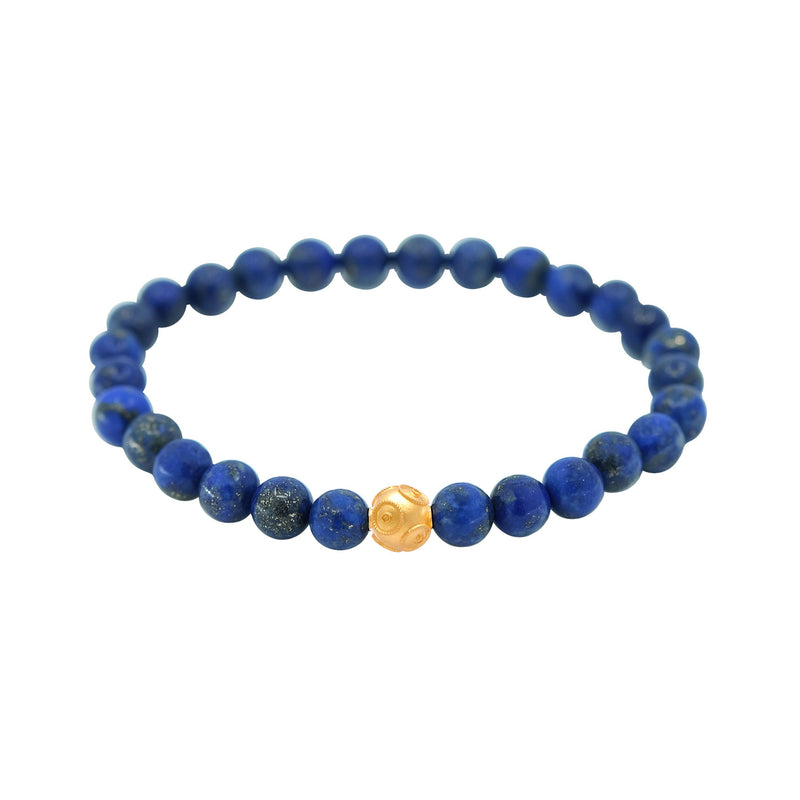 Bracelet Viana's Conta in 19,2Kt Gold with Lapis Lazuli