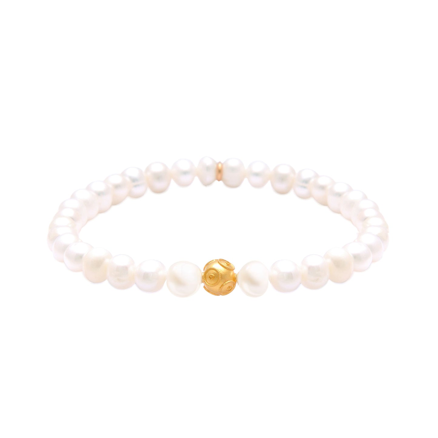 Bracelet Viana's Conta in 19,2Kt Gold with Pearls