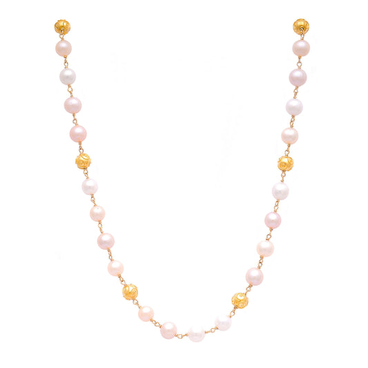 Necklace Viana's Contas in 19,2Kt Gold with Pearls
