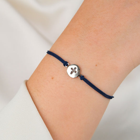 Bracelet Charm Cross in Silver
