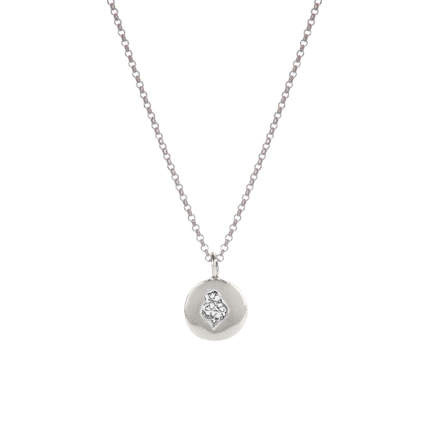 Necklace Charm Heart of Viana in Silver