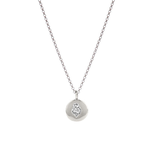 Necklace Charm Heart of Viana in Silver