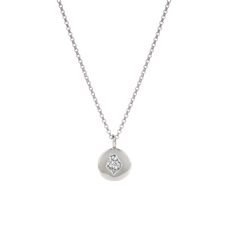 Necklace Charm Heart of Viana in Silver